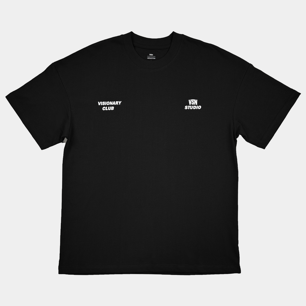 VSN CLUB BLACK TSHIRT